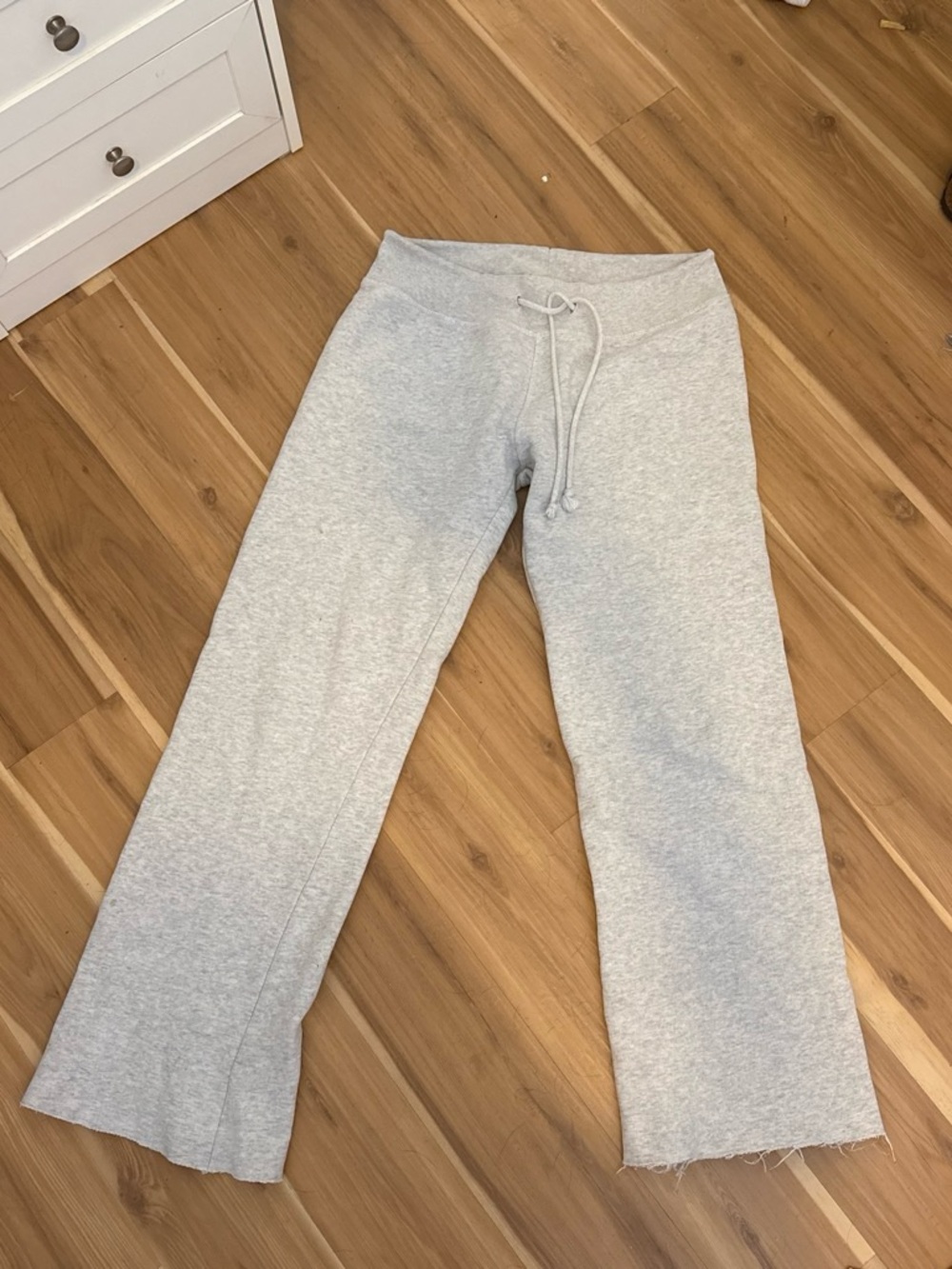 Brandy Melville Light Gray Fleece Joggers